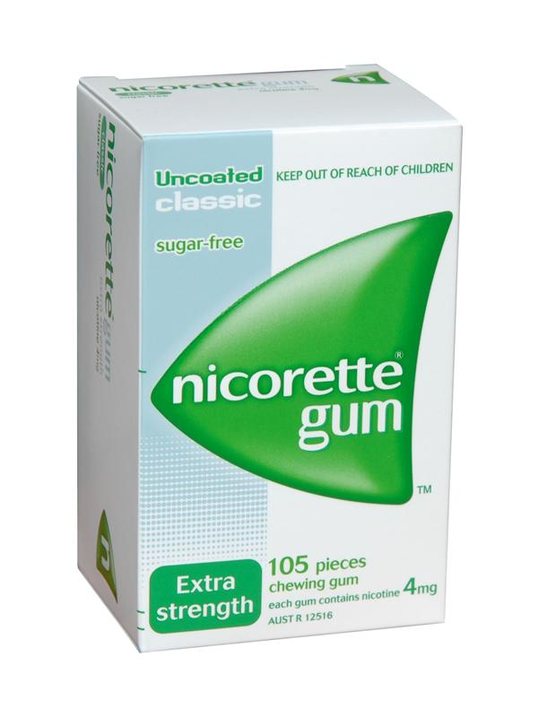 Nicorette Nicotine Gum 4mg Classic (105 Pieces)
